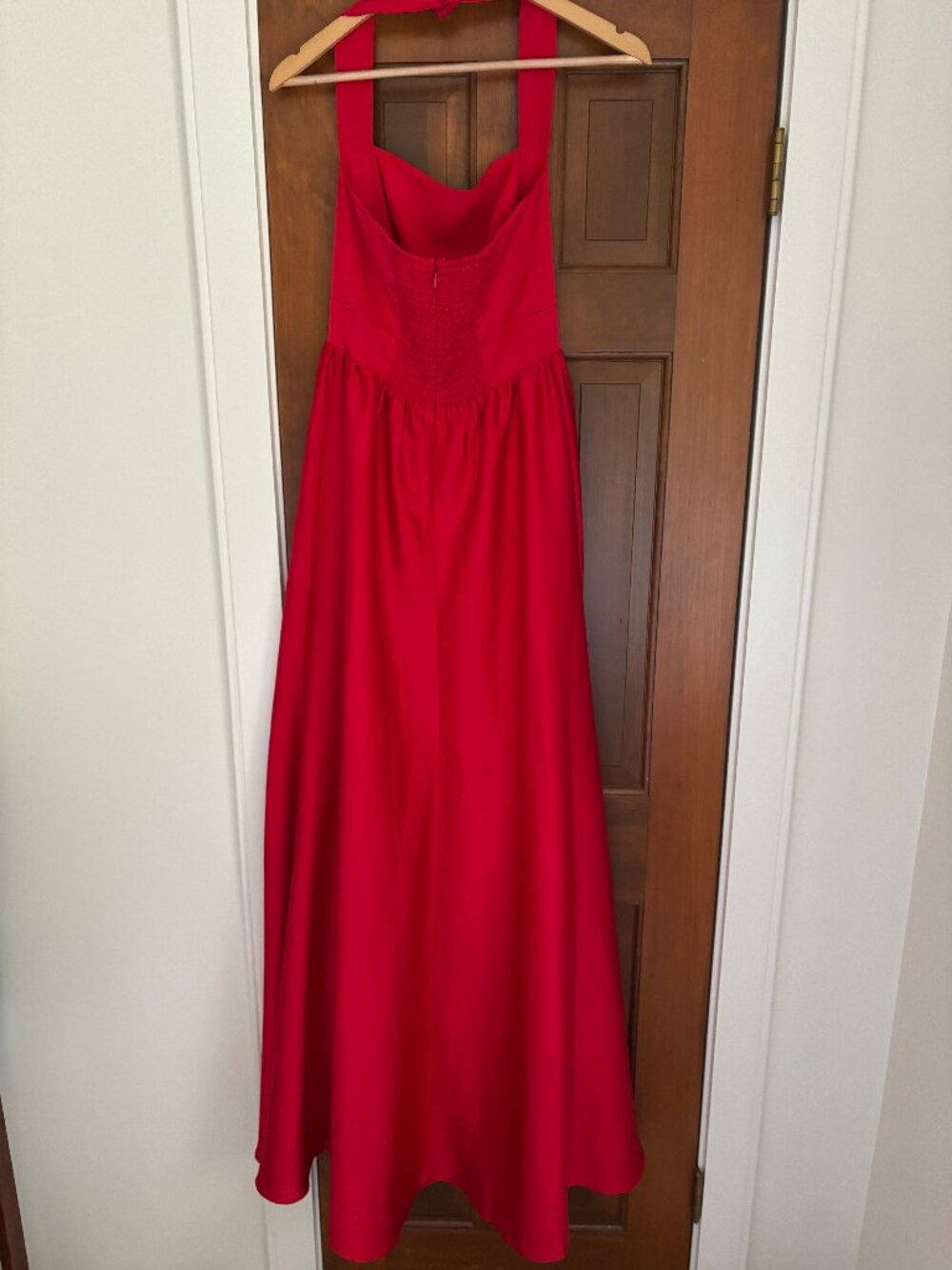 Reformation Red Halter Maxi Dress - Picture 5 of 7